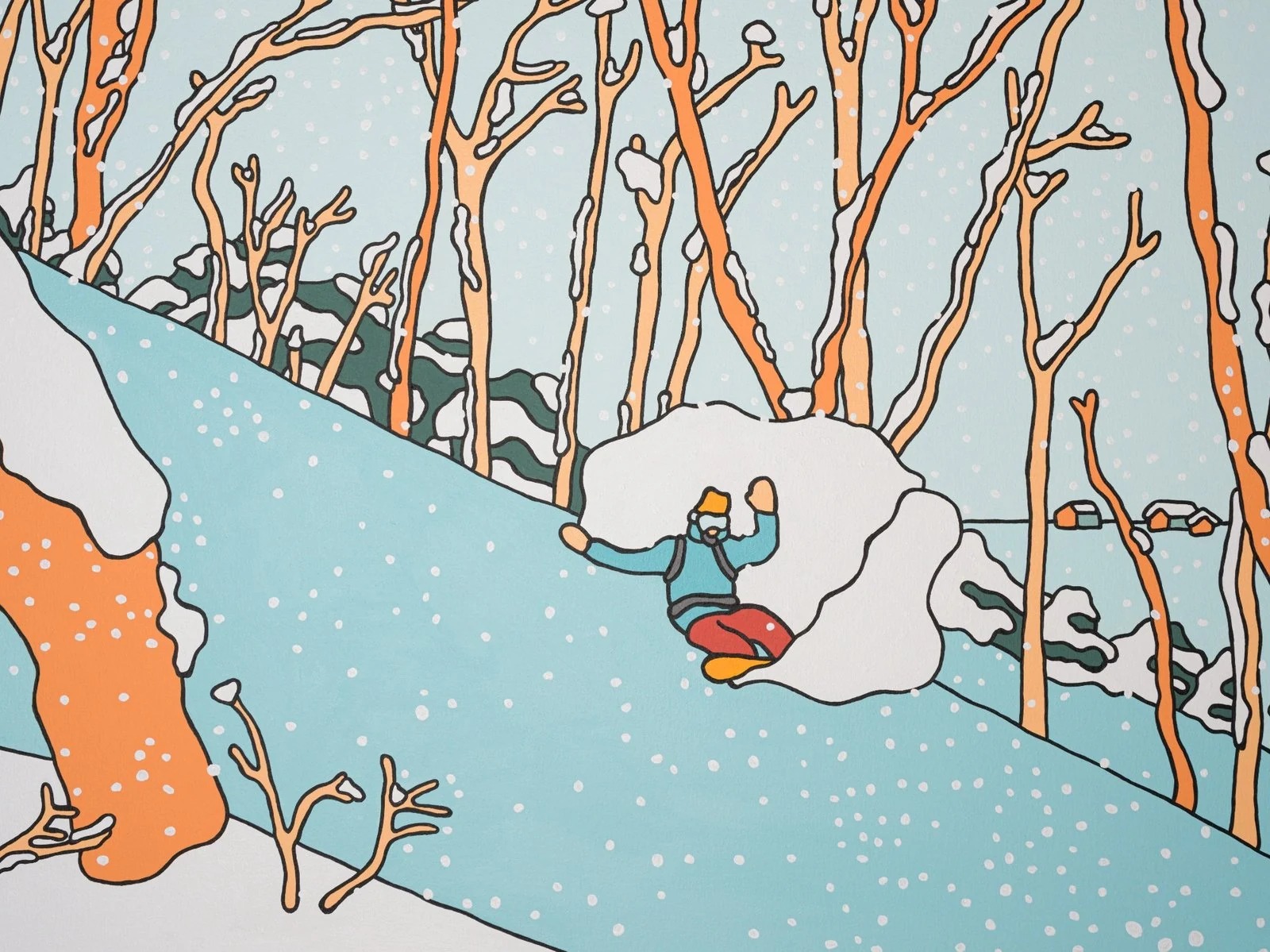 Japanuary, 2024 — Alimo x Nifty Gateway — Japan travel art, Japanese inspired illustration, Japan surf art, surf lifestyle brand art, art collaboration by Alimo, post-pop surf artist Brooklyn NY — image 2 of 4