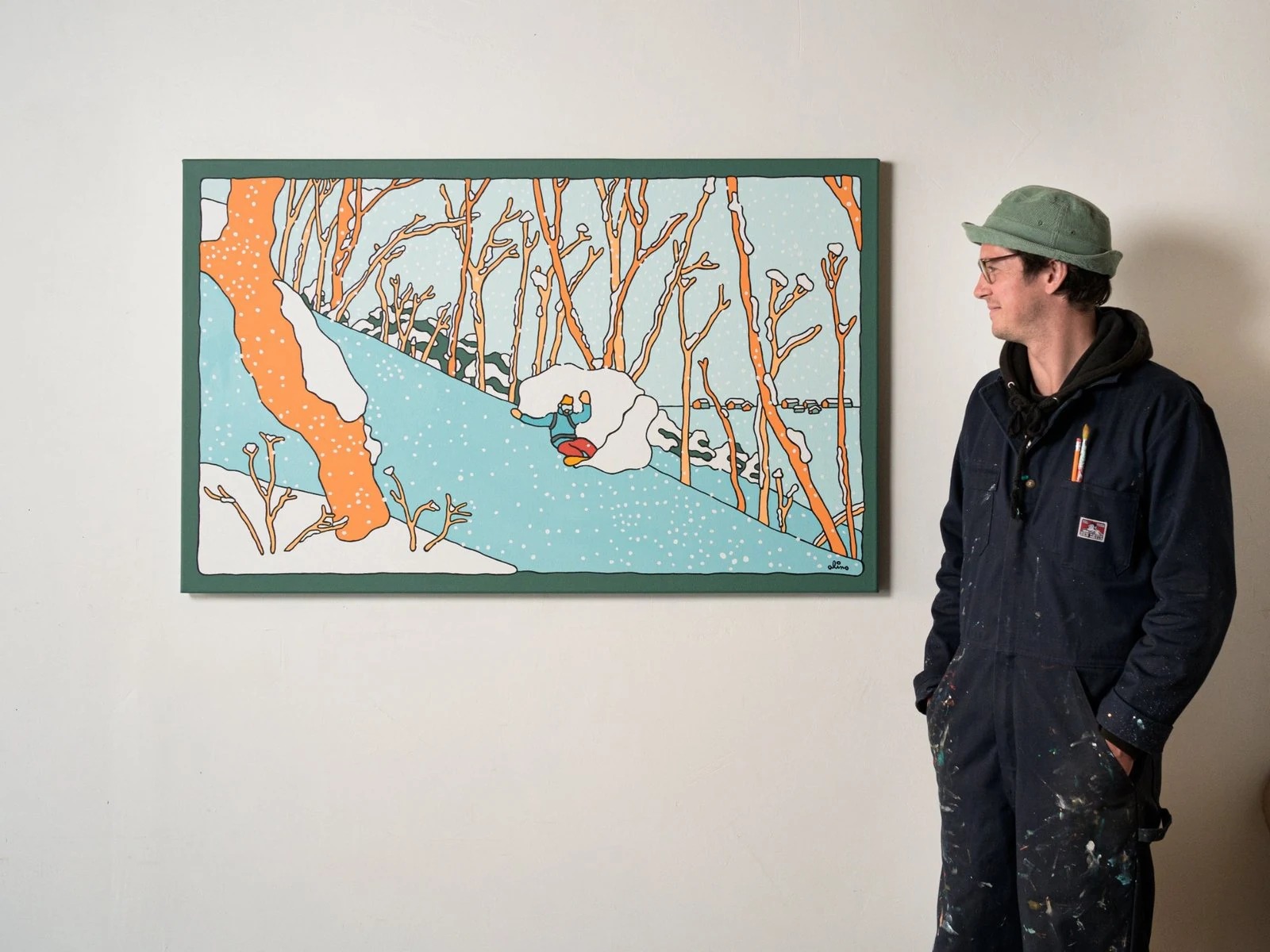 Japanuary, 2024 — Alimo x Nifty Gateway — Japan travel art, Japanese inspired illustration, Japan surf art, surf lifestyle brand art, art collaboration by Alimo, post-pop surf artist Brooklyn NY — image 3 of 4