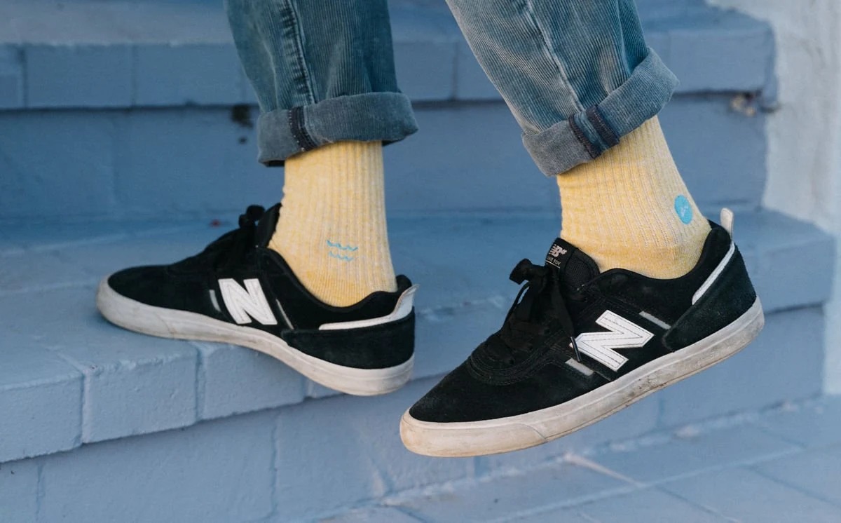 Alimo x Arvin Goods Socks, 2019 — surf lifestyle brand art, art collaboration by Alimo, post-pop surf artist Brooklyn NY — image 2 of 4