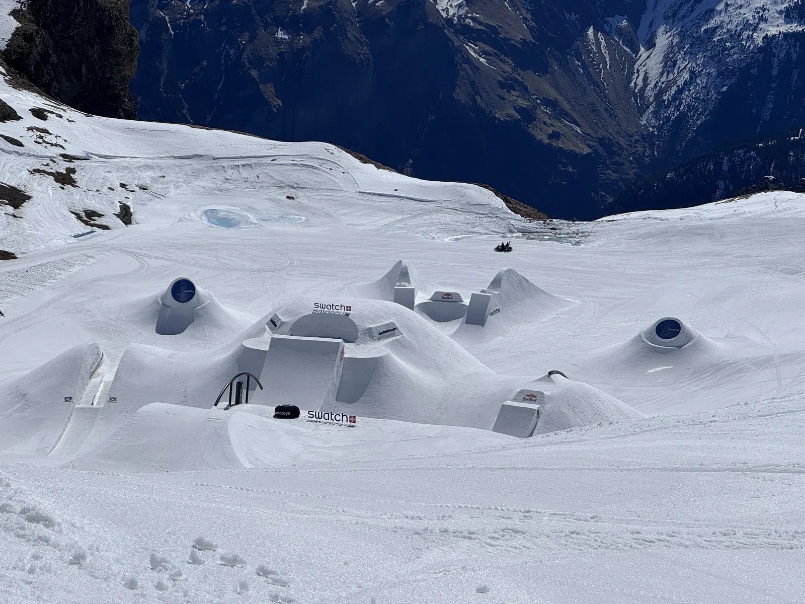 Alimo x Swatch Nines, 2025 — Visual diary — Schilthorn, Switzerland — snowboard art, snowboard wall art, mountain lifestyle art, surf lifestyle brand art, art collaboration by Alimo, post-pop surf artist Brooklyn NY — image 32 of 33