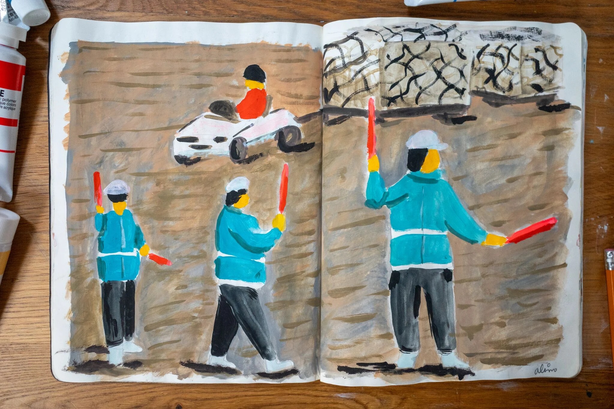 Alimo x Swatch Nines, 2025 — Visual diary — Schilthorn, Switzerland — snowboard art, snowboard wall art, mountain lifestyle art, surf lifestyle brand art, art collaboration by Alimo, post-pop surf artist Brooklyn NY — image 20 of 33
