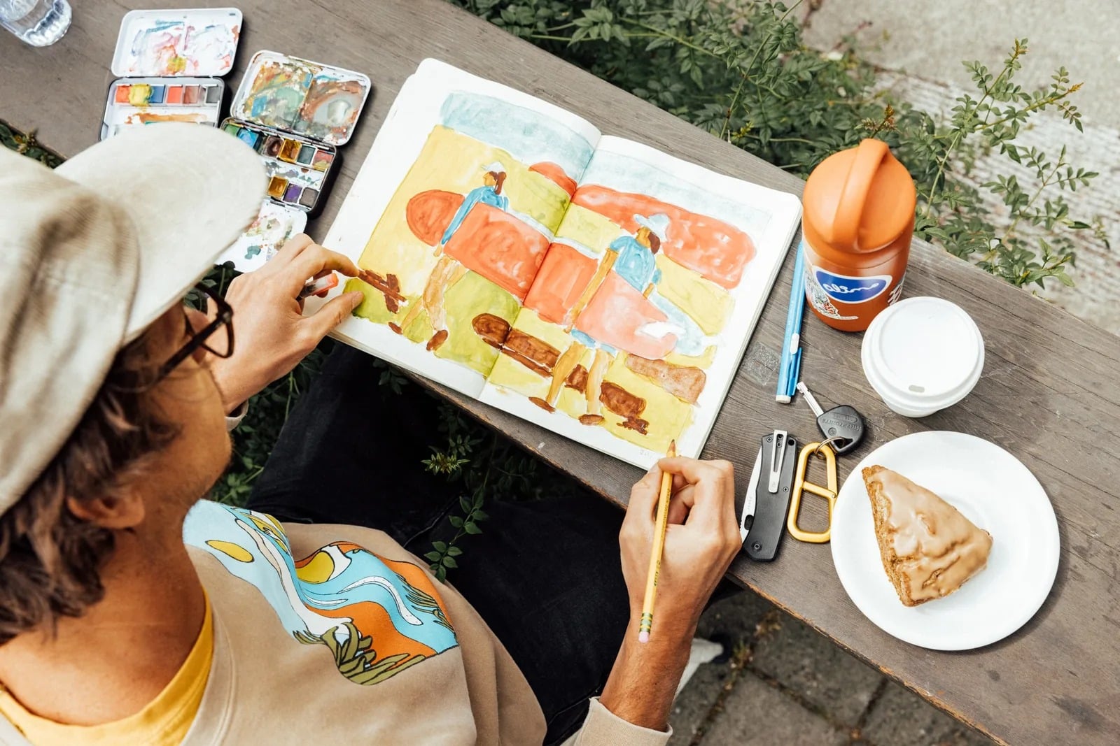 Alimo x The James Brand, 2021 — surf lifestyle brand art, art collaboration by Alimo, post-pop surf artist Brooklyn NY — image 3 of 6