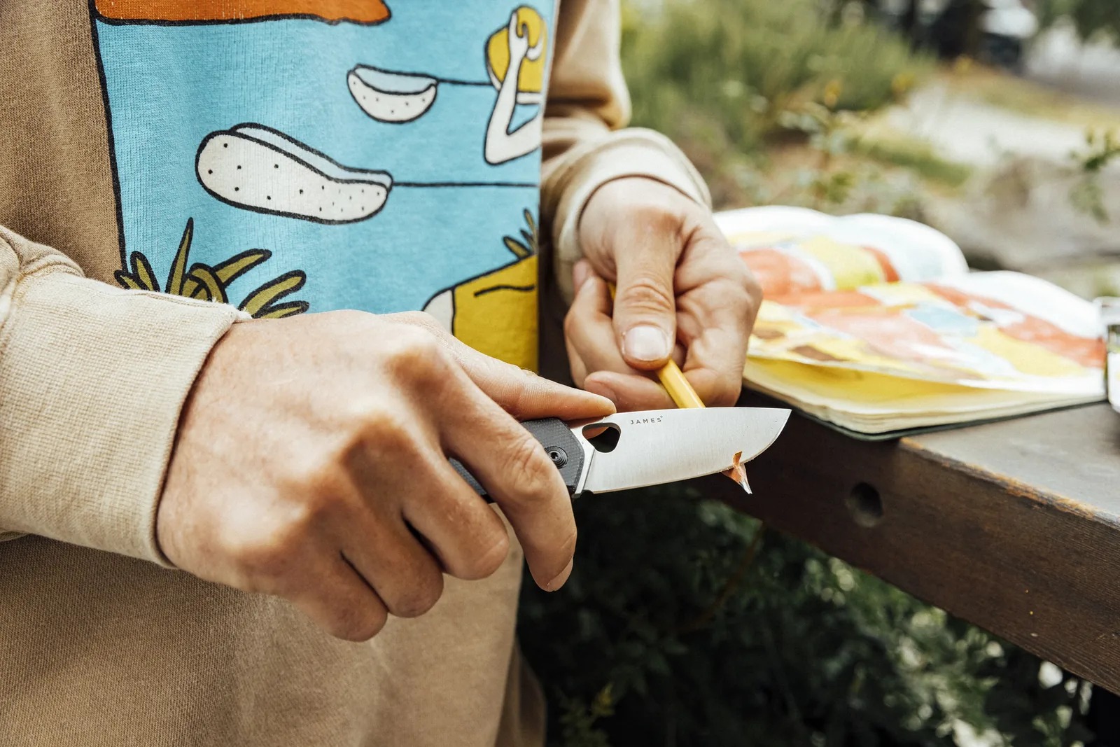Alimo x The James Brand, 2021 — surf lifestyle brand art, art collaboration by Alimo, post-pop surf artist Brooklyn NY — image 5 of 6
